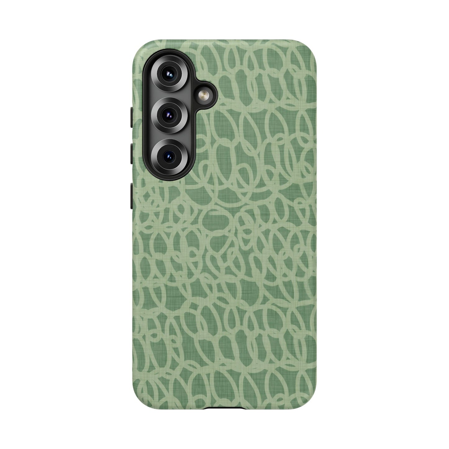 Sage Green Scribble Loops Samsung Galaxy Tough Case