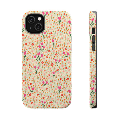 Vintage Cream Wildflower Meadow MagSafe® iPhoneTough  Case