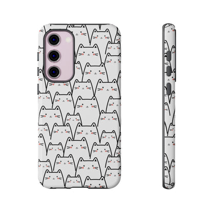 Kawaii Cat Crowd Samsung Galaxy Tough Case