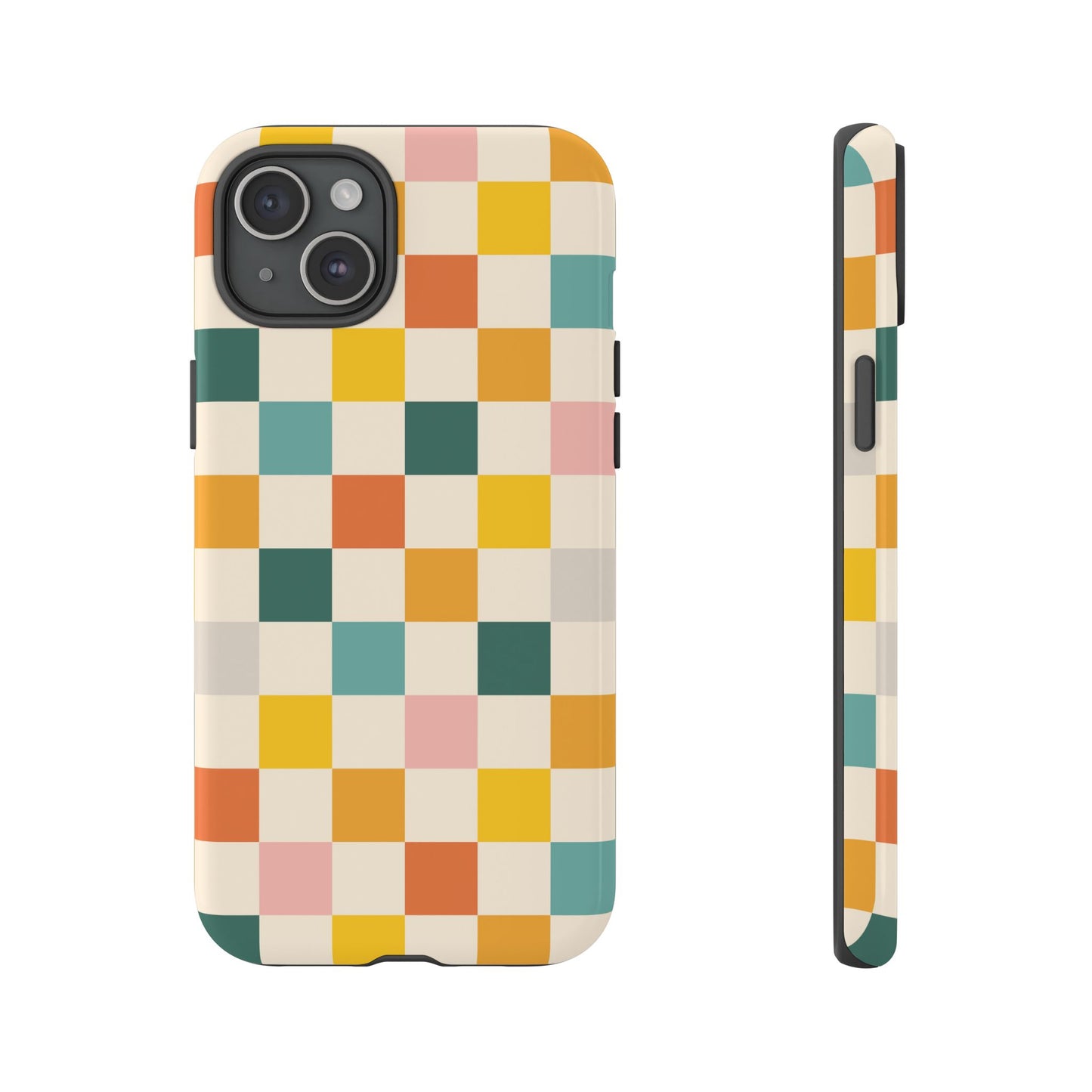 Retro 70s Gingham iPhone Tough Case
