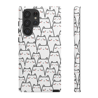 Kawaii Cat Crowd Samsung Galaxy Tough Case
