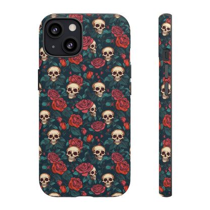 Skulls & Roses Dark Garden iPhone Tough Case