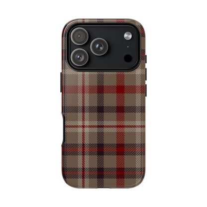 Vintage Highland Plaid iPhone Tough Case