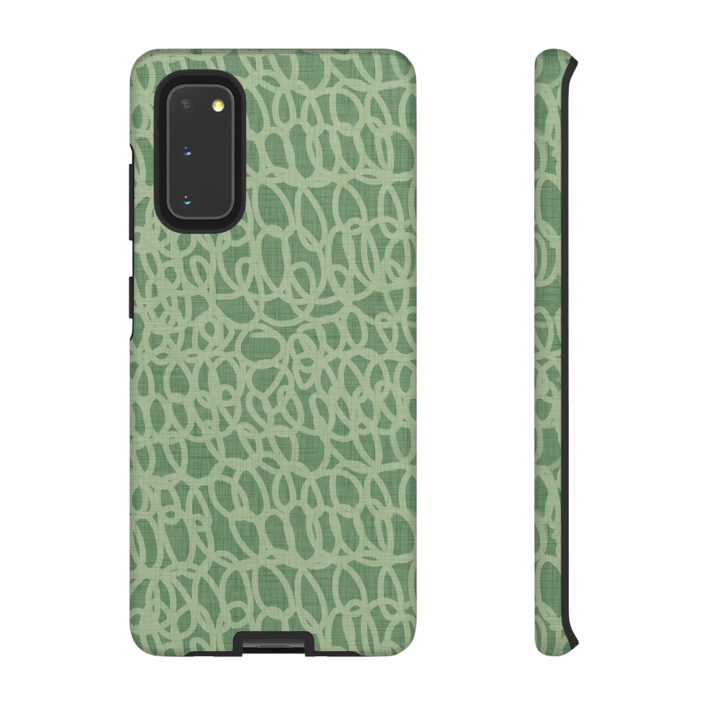 Sage Green Scribble Loops Samsung Galaxy Tough Case