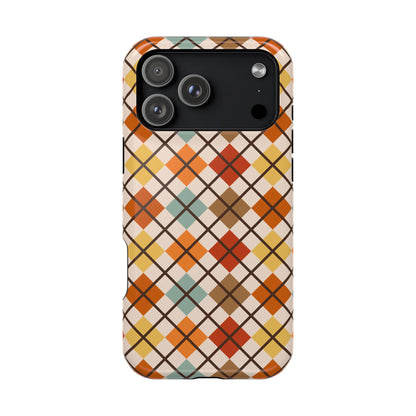 Autumn Argyle MagSafe® iPhone Tough Case