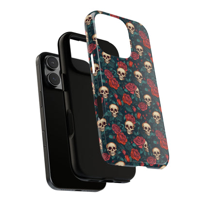 Skulls & Roses Dark Garden iPhone Tough Case
