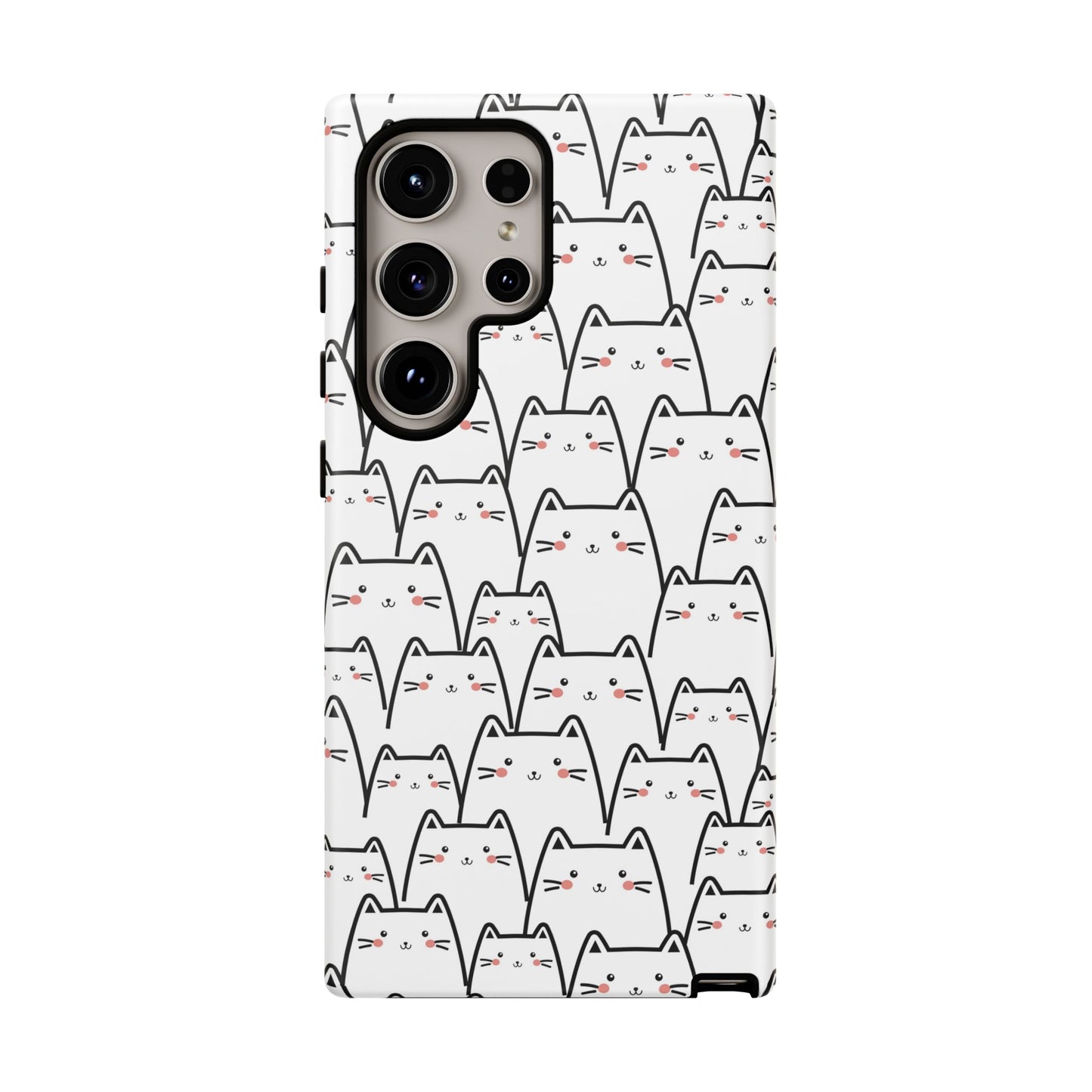 Kawaii Cat Crowd Samsung Galaxy Tough Case