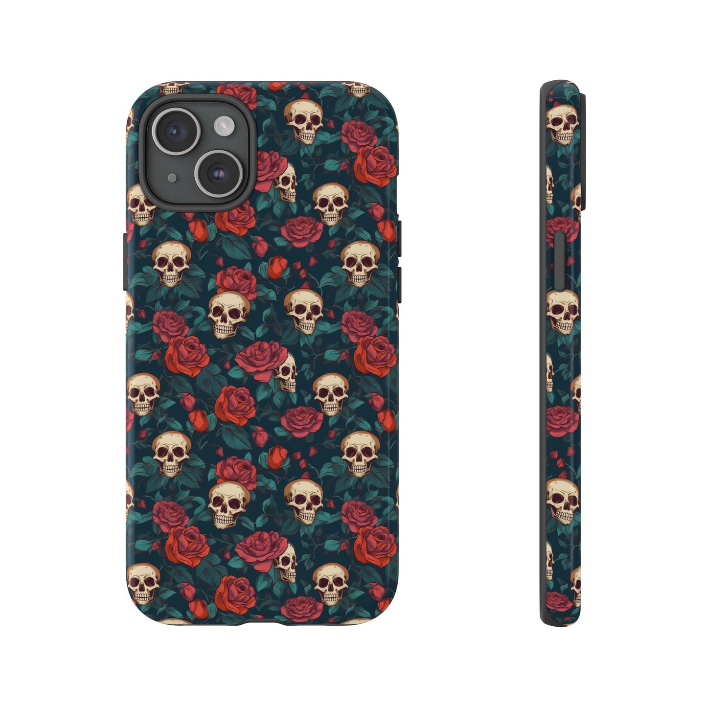 Skulls & Roses Dark Garden iPhone Tough Case