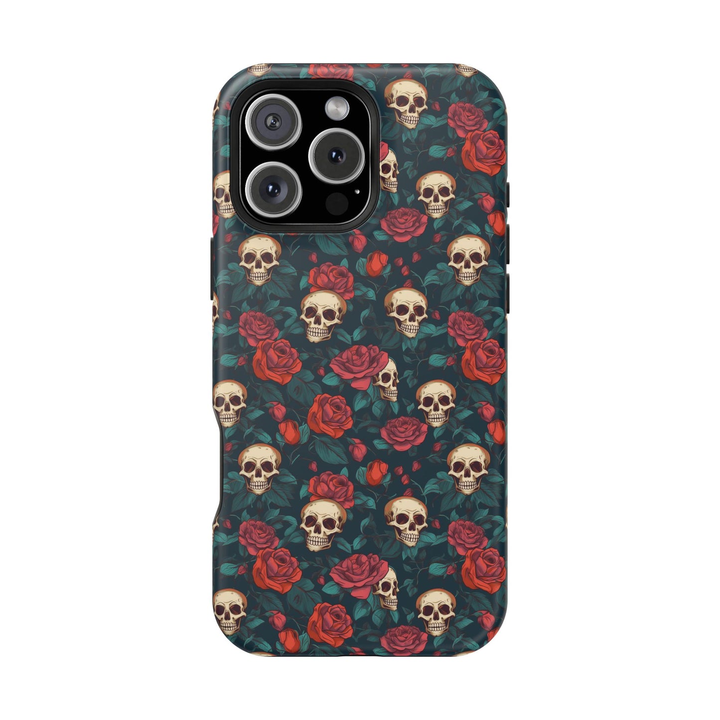 Skulls & Roses Dark Garden MagSafe® iPhone Tough Case