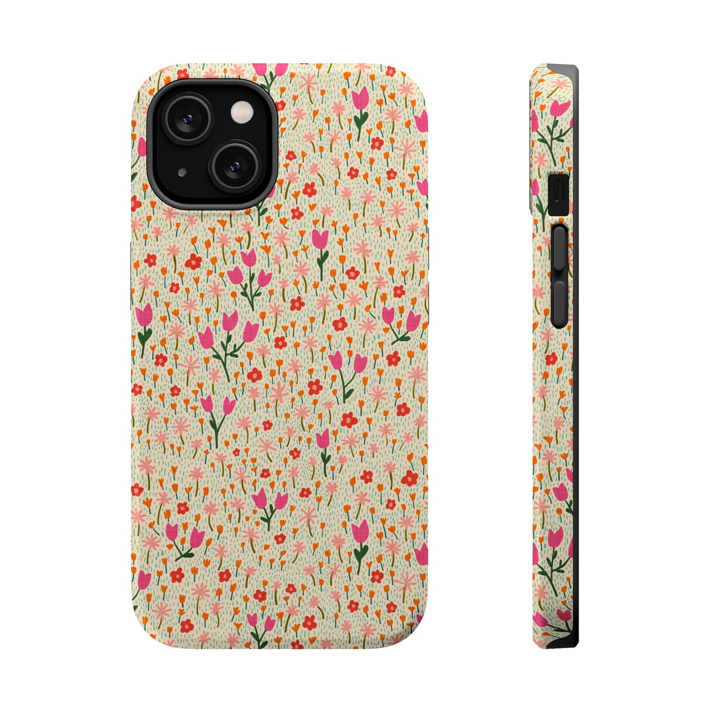Vintage Cream Wildflower Meadow MagSafe® iPhoneTough  Case