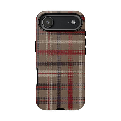Vintage Highland Plaid iPhone Tough Case