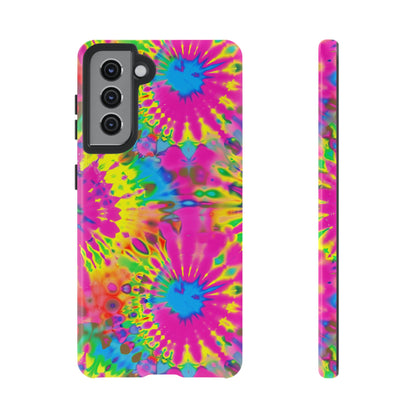 Neon Tie-Dye Burst Samsung Galaxy Tough Case