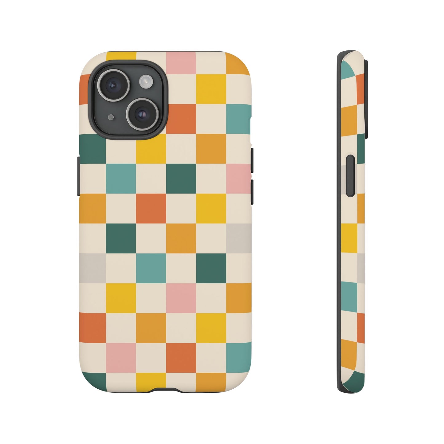 Retro 70s Gingham iPhone Tough Case