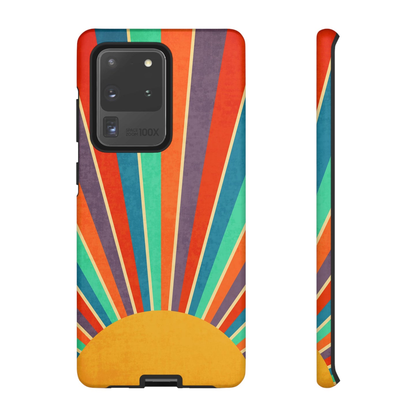 Retro Rainbow Sunburst Samsung Galaxy Tough Case