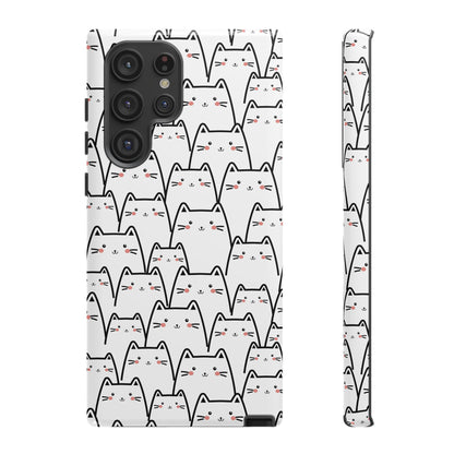 Kawaii Cat Crowd Samsung Galaxy Tough Case