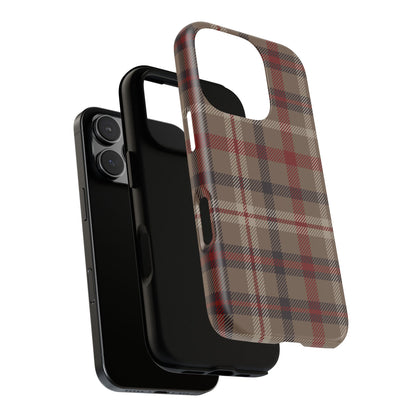 Vintage Highland Plaid iPhone Tough Case