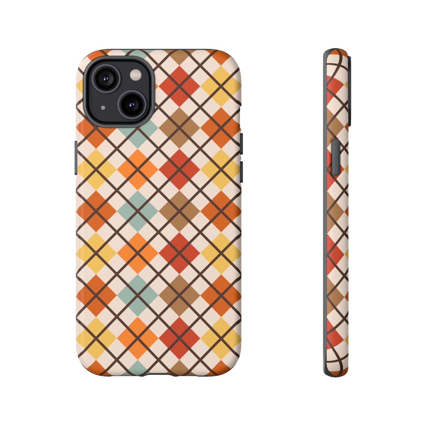 Autumn Argyle Tough iPhone Case