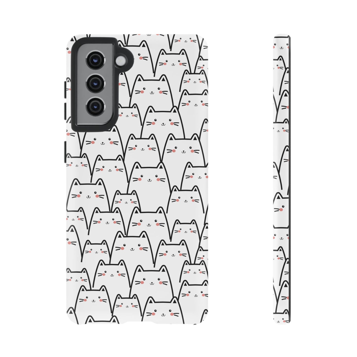 Kawaii Cat Crowd Samsung Galaxy Tough Case