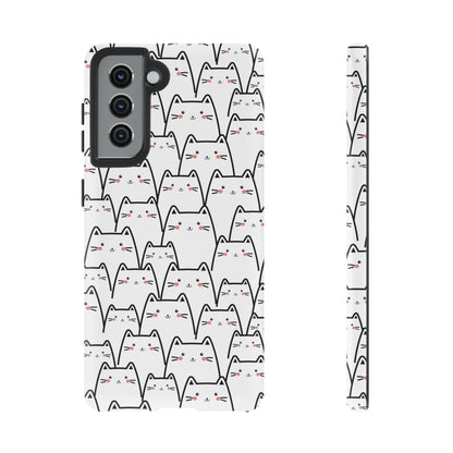 Kawaii Cat Crowd Samsung Galaxy Tough Case