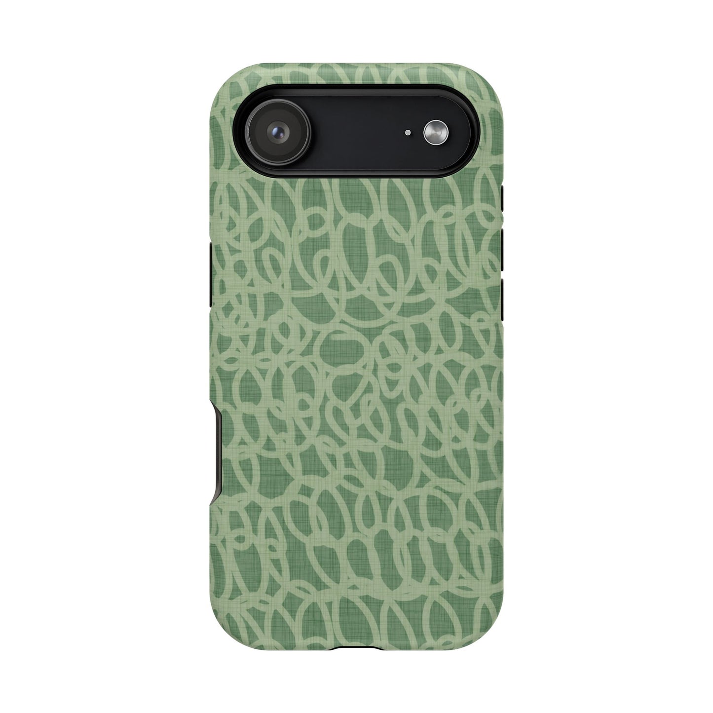 Sage Green Scribble Loops MagSafe® iPhone Tough Case