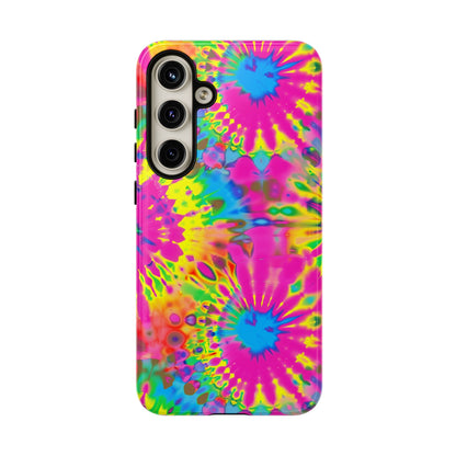 Neon Tie-Dye Burst Samsung Galaxy Tough Case