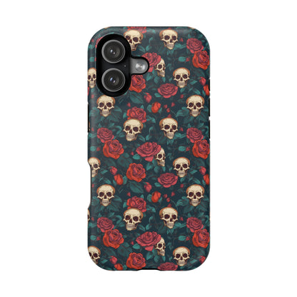 Skulls & Roses Dark Garden MagSafe® iPhone Tough Case