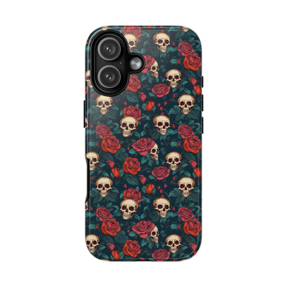 Skulls & Roses Dark Garden iPhone Tough Case