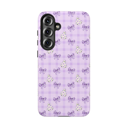 Purple Gingham Ghosts & Bows Samsung Galaxy Tough Case