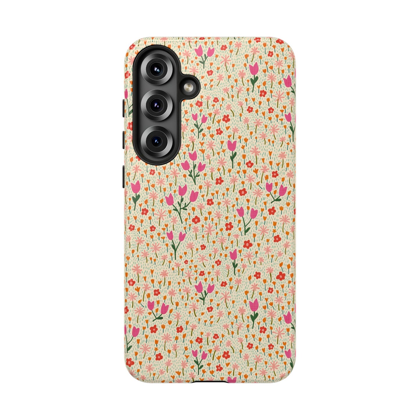 Vintage Cream Wildflower Meadow Samsung Galaxy Tough Case