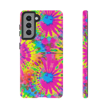 Neon Tie-Dye Burst Samsung Galaxy Tough Case