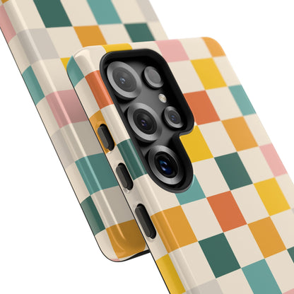 Retro 70s Gingham Samsung Galaxy Tough Case