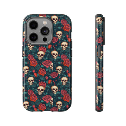 Skulls & Roses Dark Garden iPhone Tough Case