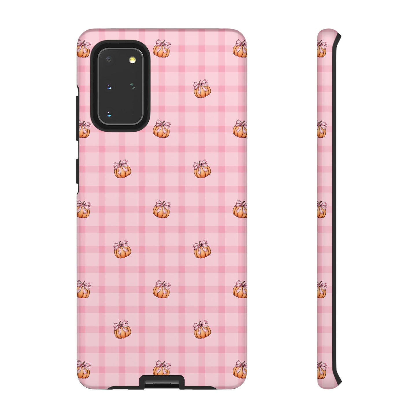 Pink Gingham Pumpkins Samsung Galaxy Tough Case