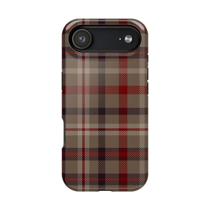 Vintage Highland Plaid MagSafe® iPhone Tough Case
