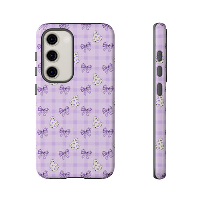 Purple Gingham Ghosts & Bows Samsung Galaxy Tough Case