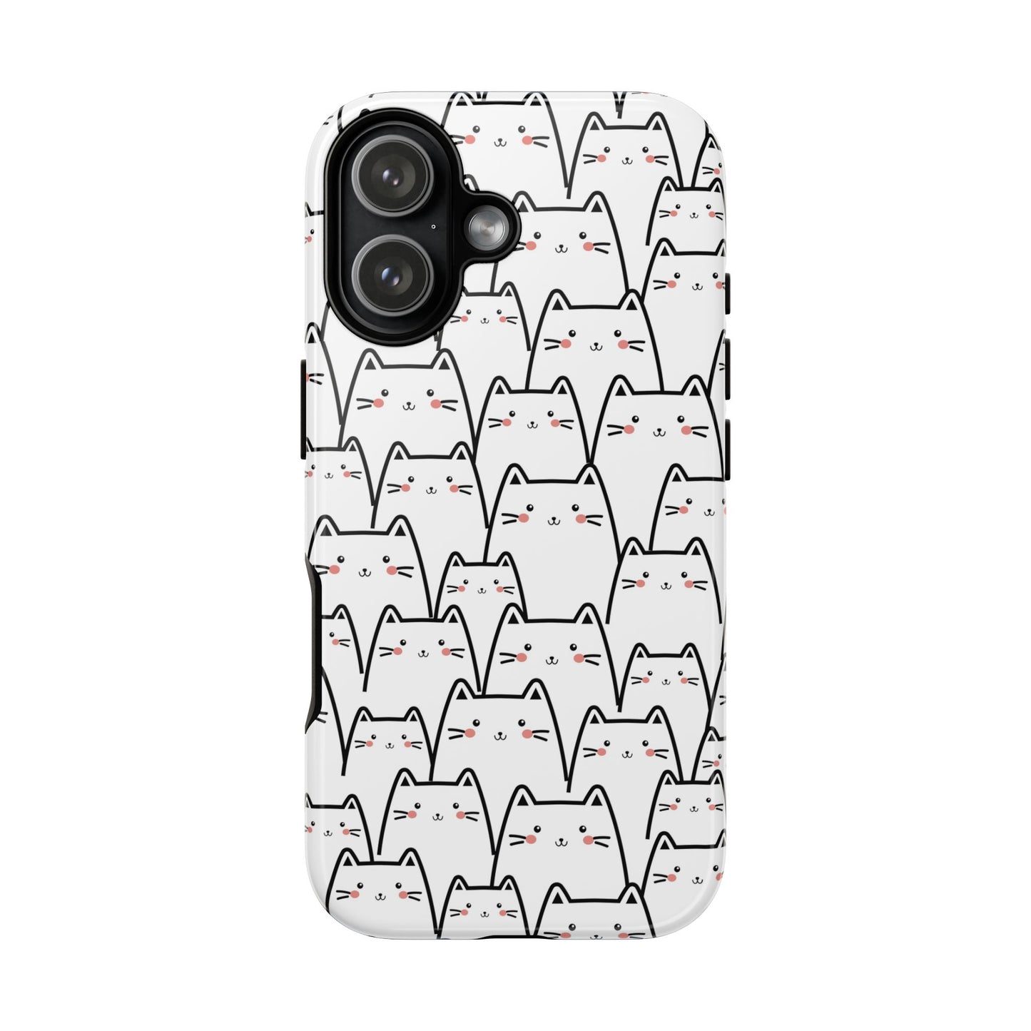 Kawaii Cat Crowd Tough iPhone Case