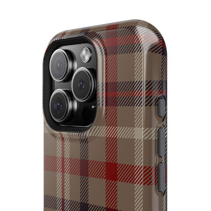 Vintage Highland Plaid MagSafe® iPhone Tough Case