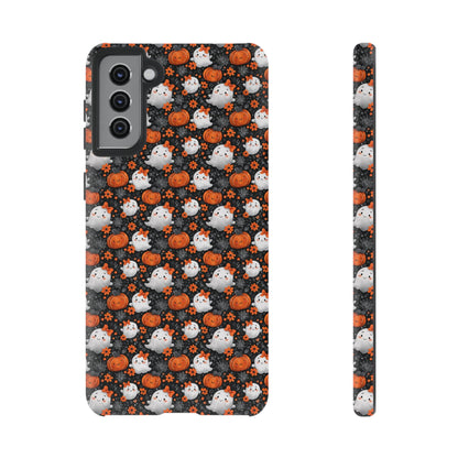 Cute Kawaii Lady Ghosts & Pumpkins Samsung Galaxy Tough Case