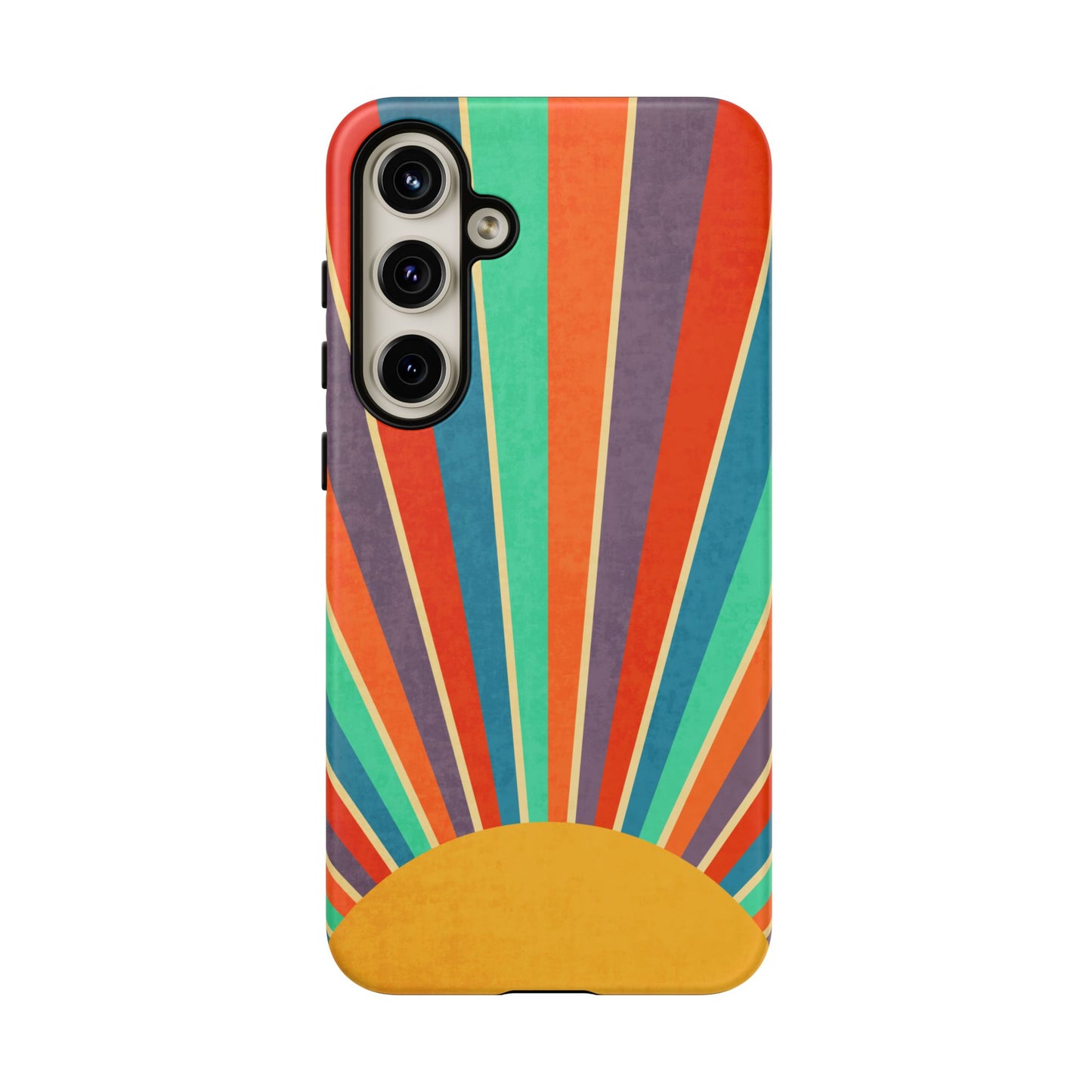 Retro Rainbow Sunburst Samsung Galaxy Tough Case