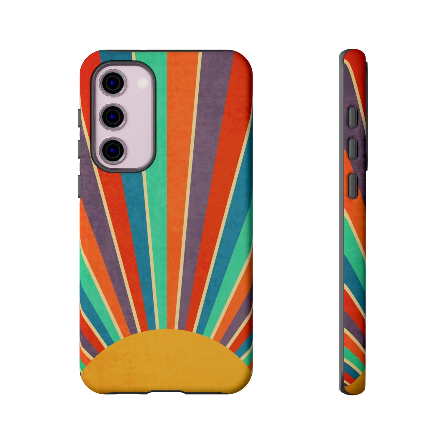 Retro Rainbow Sunburst Samsung Galaxy Tough Case