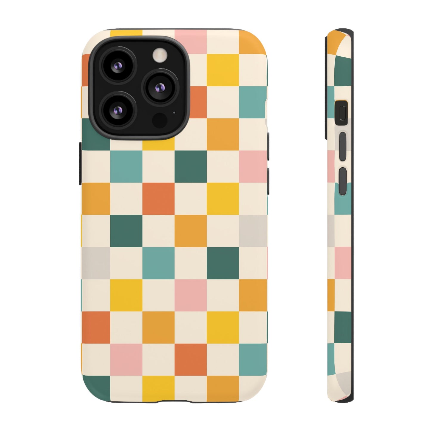 Retro 70s Gingham iPhone Tough Case