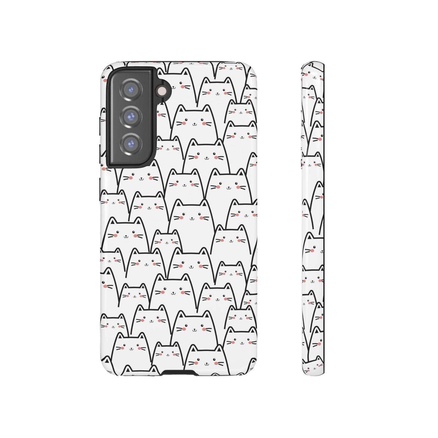 Kawaii Cat Crowd Samsung Galaxy Tough Case