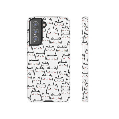Kawaii Cat Crowd Samsung Galaxy Tough Case