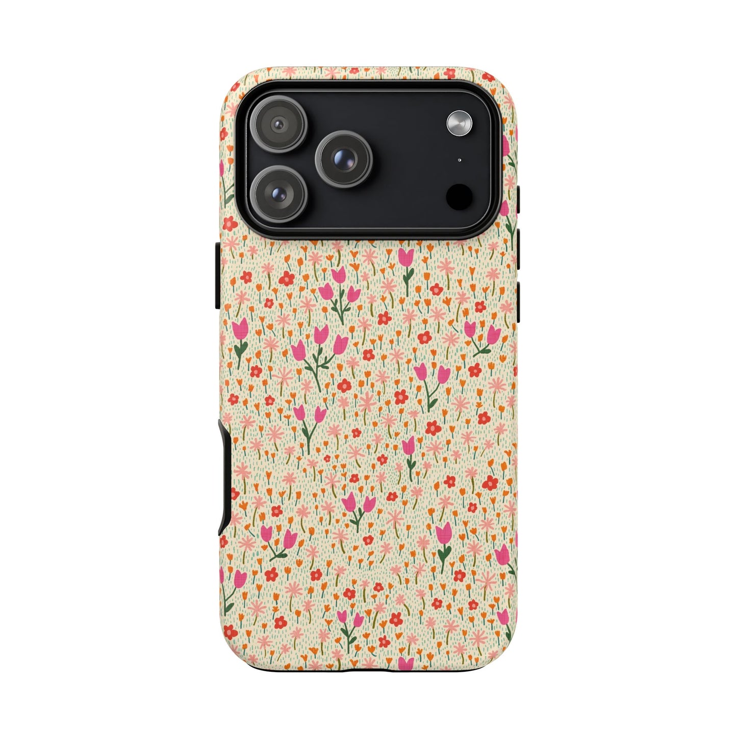 Vintage Cream Wildflower Meadow iPhone Tough Case