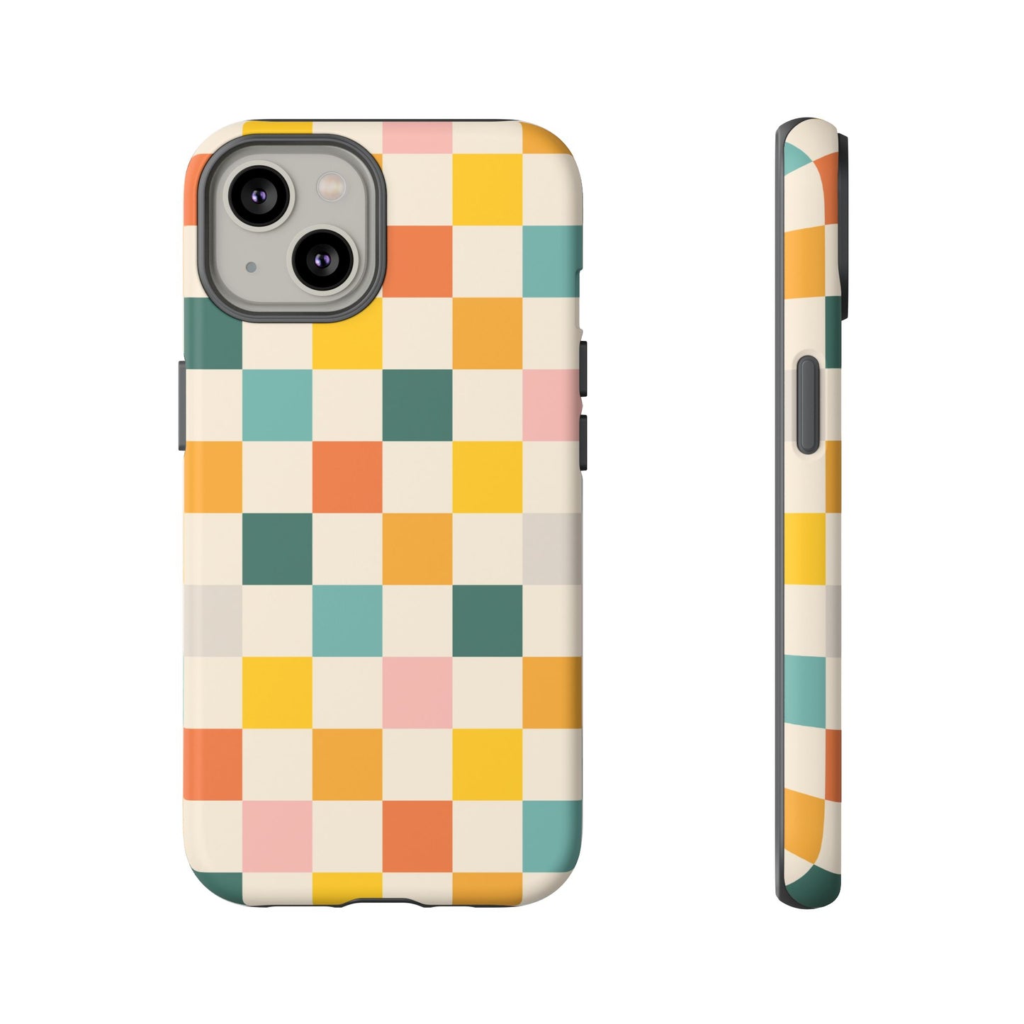 Retro 70s Gingham iPhone Tough Case