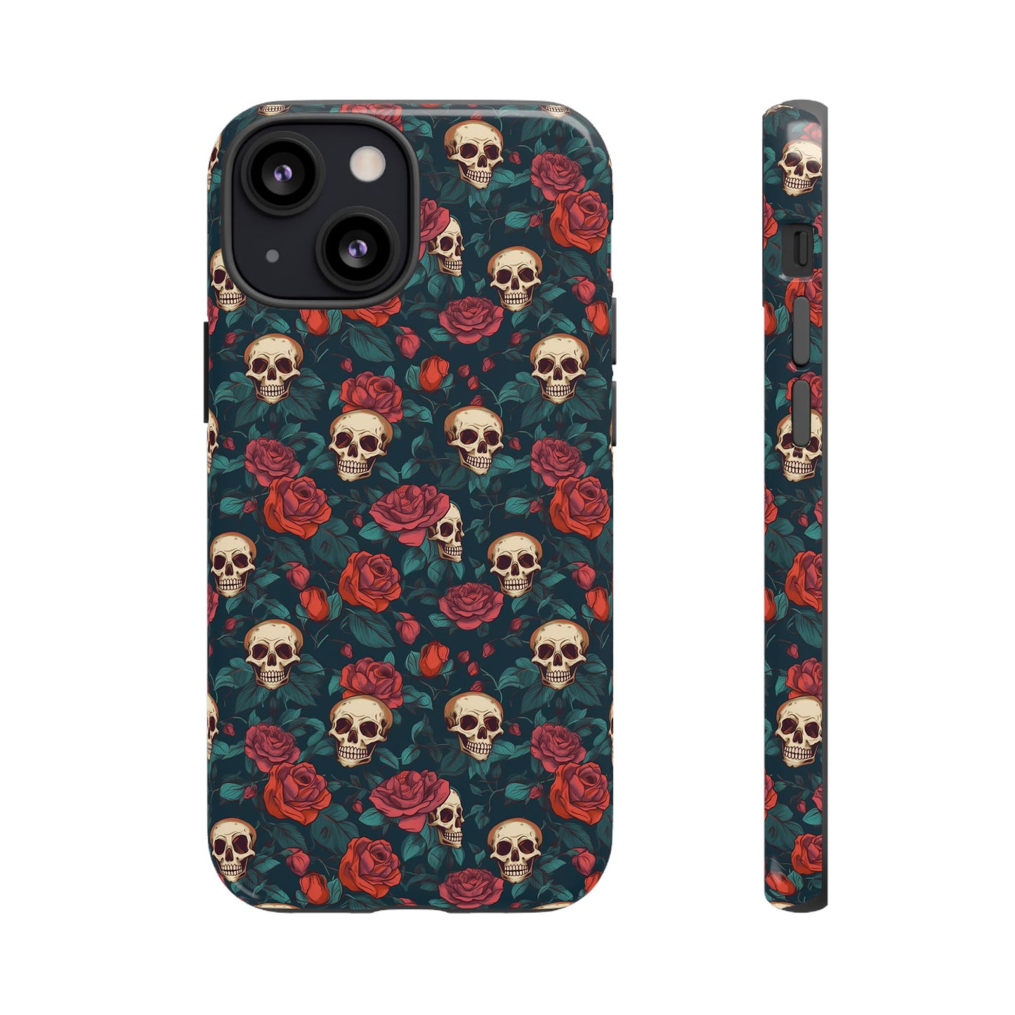 Skulls & Roses Dark Garden iPhone Tough Case