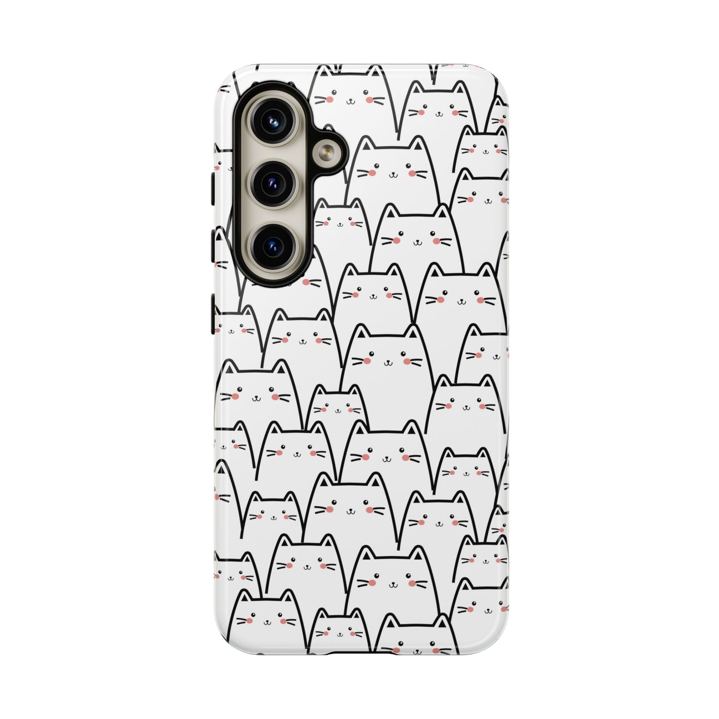 Kawaii Cat Crowd Samsung Galaxy Tough Case