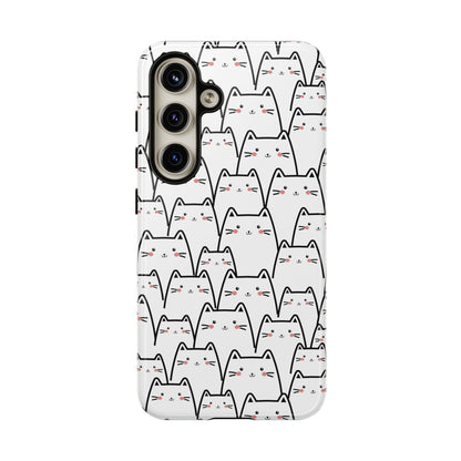 Kawaii Cat Crowd Samsung Galaxy Tough Case