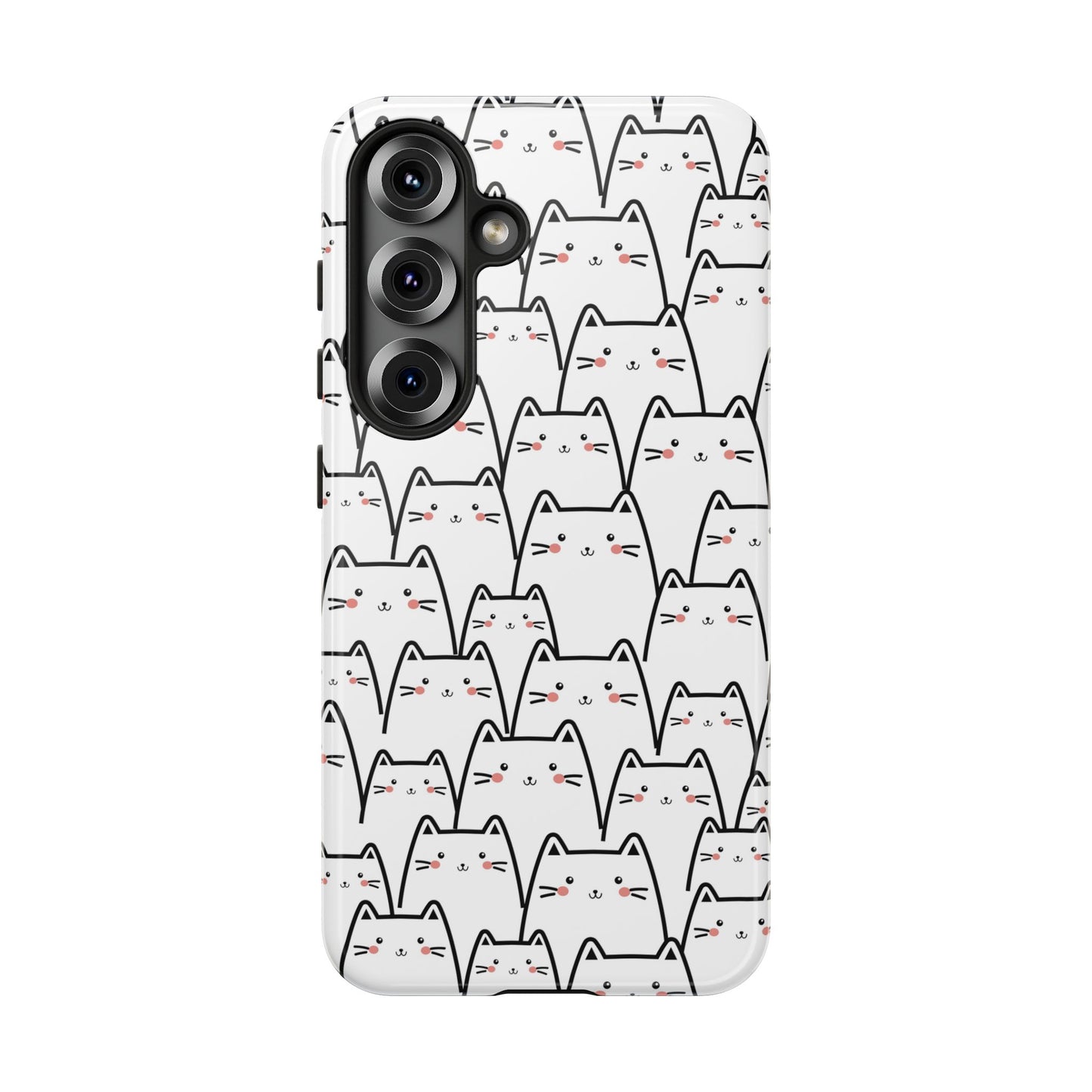 Kawaii Cat Crowd Samsung Galaxy Tough Case