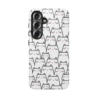 Kawaii Cat Crowd Samsung Galaxy Tough Case